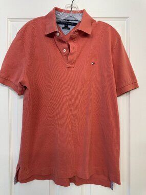TOMMY HILFIGER classic short-sleeved polo shirt - dusty rose - Men's / UnisexS